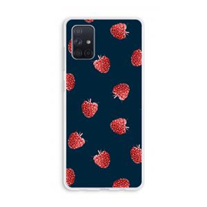 CaseCompany Framboosjes: Galaxy A71 Transparant Hoesje