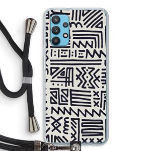 CaseCompany Marrakech print: Samsung Galaxy A32 4G Transparant Hoesje met koord