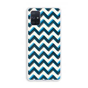 CaseCompany Onderbroken lijn: Galaxy A71 Transparant Hoesje