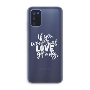 CaseCompany Partner in crime: Samsung Galaxy A03s Transparant Hoesje