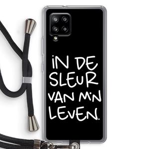 CaseCompany De Sleur: Samsung Galaxy A42 5G Transparant Hoesje met koord