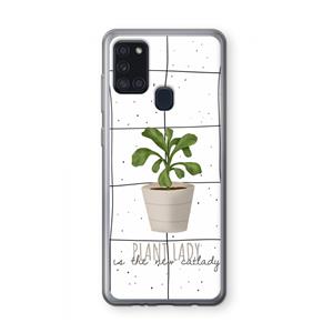 CaseCompany Kamerplant op vensterruit: Samsung Galaxy A21s Transparant Hoesje