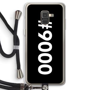 CaseCompany 9000: Samsung Galaxy A8 (2018) Transparant Hoesje met koord