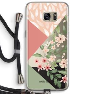 CaseCompany Sweet heaven geometrics: Samsung Galaxy S7 Edge Transparant Hoesje met koord