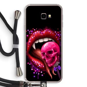 CaseCompany Dodelijk zoet: Samsung Galaxy J4 Plus Transparant Hoesje met koord