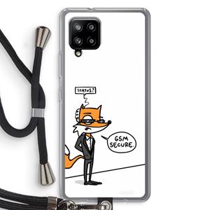 CaseCompany GSM secure: Samsung Galaxy A42 5G Transparant Hoesje met koord