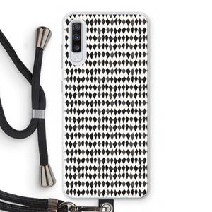 CaseCompany Crazy shapes: Samsung Galaxy A70 Transparant Hoesje met koord