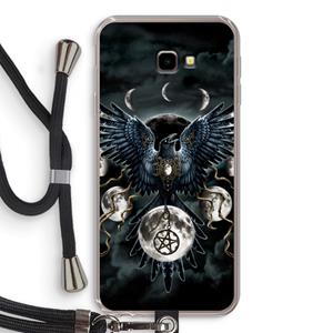 CaseCompany Sinister Wings: Samsung Galaxy J4 Plus Transparant Hoesje met koord