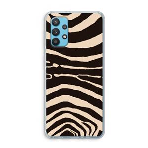 CaseCompany Arizona Zebra: Samsung Galaxy A32 4G Transparant Hoesje