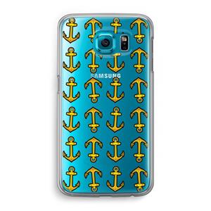 CaseCompany Musketon Anchor: Samsung Galaxy S6 Transparant Hoesje