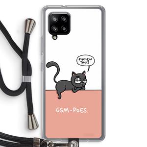 CaseCompany GSM poes: Samsung Galaxy A42 5G Transparant Hoesje met koord