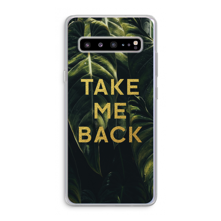 CaseCompany Take me back: Samsung Galaxy S10 5G Transparant Hoesje