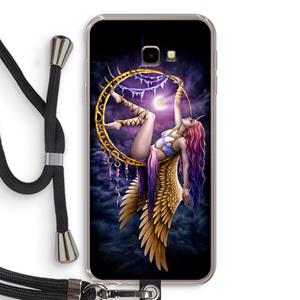 CaseCompany Aerial Angel: Samsung Galaxy J4 Plus Transparant Hoesje met koord