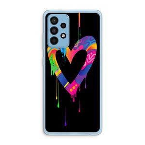 CaseCompany Melts My Heart: Samsung Galaxy A52 Transparant Hoesje