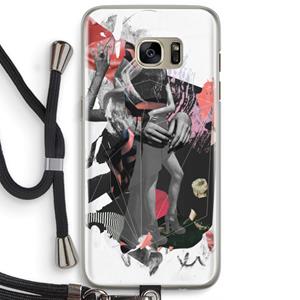 CaseCompany Dissimulation du réel: Samsung Galaxy S7 Edge Transparant Hoesje met koord