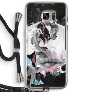 CaseCompany Camouflage de sommeil: Samsung Galaxy S7 Edge Transparant Hoesje met koord
