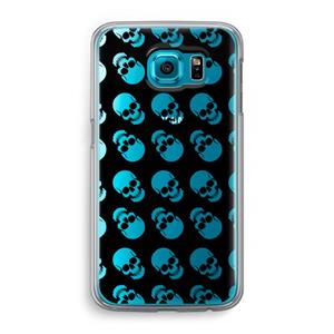CaseCompany Musketon Skulls: Samsung Galaxy S6 Transparant Hoesje