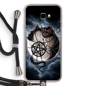 CaseCompany Volle maan: Samsung Galaxy J4 Plus Transparant Hoesje met koord