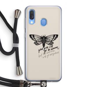 CaseCompany Good or bad: Samsung Galaxy A40 Transparant Hoesje met koord
