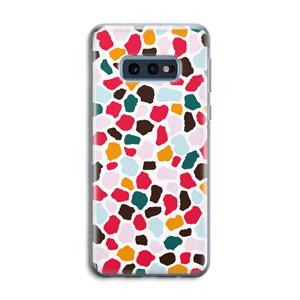 CaseCompany Colored Giraffe: Samsung Galaxy S10e Transparant Hoesje