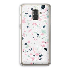 CaseCompany Terrazzo N°3: Samsung Galaxy A8 (2018) Transparant Hoesje