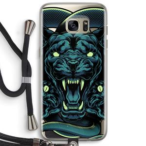CaseCompany Cougar and Vipers: Samsung Galaxy S7 Edge Transparant Hoesje met koord