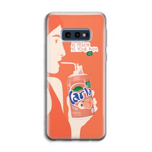 CaseCompany Peach please!: Samsung Galaxy S10e Transparant Hoesje