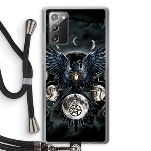CaseCompany Sinister Wings: Samsung Galaxy Note 20 / Note 20 5G Transparant Hoesje met koord