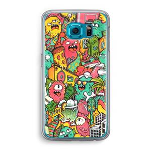 CaseCompany Vexx City: Samsung Galaxy S6 Transparant Hoesje