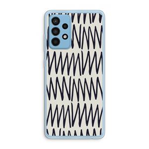 CaseCompany Marrakech Zigzag: Samsung Galaxy A52 Transparant Hoesje