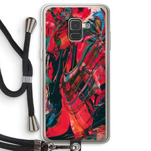 CaseCompany Endless Descent: Samsung Galaxy A8 (2018) Transparant Hoesje met koord