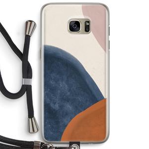 CaseCompany Geo #1: Samsung Galaxy S7 Edge Transparant Hoesje met koord