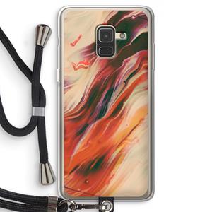 CaseCompany Forgotten Lands: Samsung Galaxy A8 (2018) Transparant Hoesje met koord