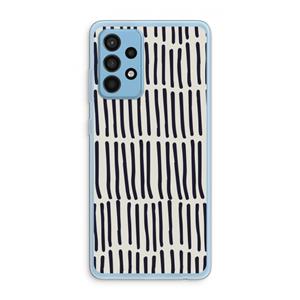 CaseCompany Moroccan stripes: Samsung Galaxy A52 Transparant Hoesje