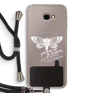 CaseCompany Good or bad: Samsung Galaxy J4 Plus Transparant Hoesje met koord