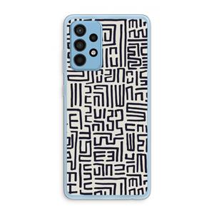 CaseCompany Moroccan Print: Samsung Galaxy A52 Transparant Hoesje