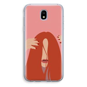 CaseCompany Woke up like this: Samsung Galaxy J5 (2017) Transparant Hoesje
