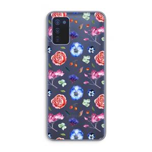 CaseCompany Bloemetjes: Samsung Galaxy A03s Transparant Hoesje