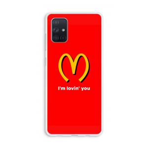 CaseCompany I'm lovin' you: Galaxy A71 Transparant Hoesje