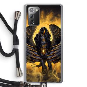 CaseCompany Pegasus: Samsung Galaxy Note 20 / Note 20 5G Transparant Hoesje met koord