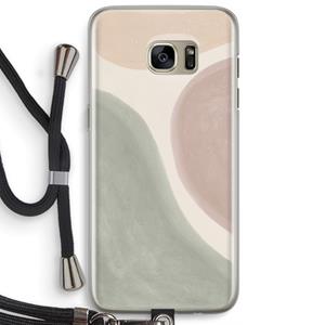 CaseCompany Geo #6: Samsung Galaxy S7 Edge Transparant Hoesje met koord