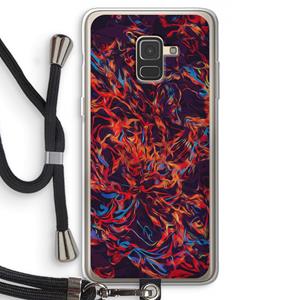 CaseCompany Lucifer: Samsung Galaxy A8 (2018) Transparant Hoesje met koord
