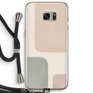 CaseCompany Geo #7: Samsung Galaxy S7 Edge Transparant Hoesje met koord