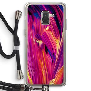 CaseCompany Phoenix: Samsung Galaxy A8 (2018) Transparant Hoesje met koord