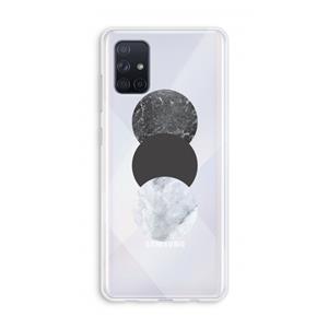 CaseCompany Marmeren cirkels: Galaxy A71 Transparant Hoesje