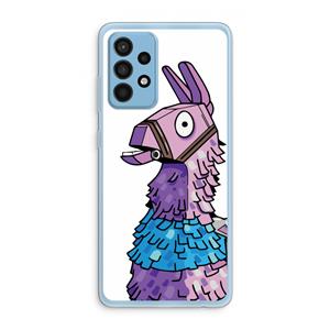 CaseCompany Lama: Samsung Galaxy A52 Transparant Hoesje