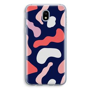 CaseCompany Memphis Shapes Pink: Samsung Galaxy J5 (2017) Transparant Hoesje