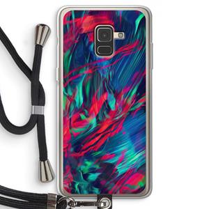 CaseCompany Pilgrims Of The Sea: Samsung Galaxy A8 (2018) Transparant Hoesje met koord