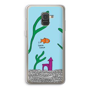 CaseCompany Aquarium: Samsung Galaxy A8 (2018) Transparant Hoesje