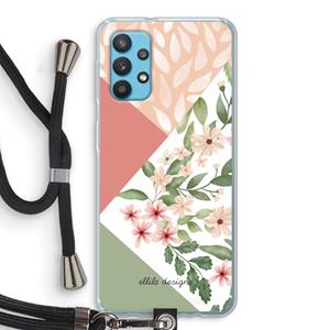 CaseCompany Sweet heaven geometrics: Samsung Galaxy A32 4G Transparant Hoesje met koord